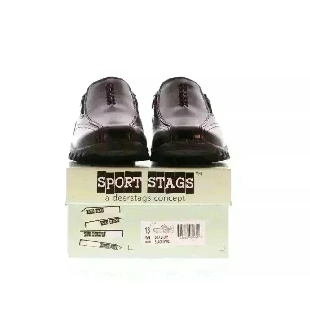 NEW NIB Deer Stags Sport Stags Little Boy's Stadium Slip On Shoe Black $40